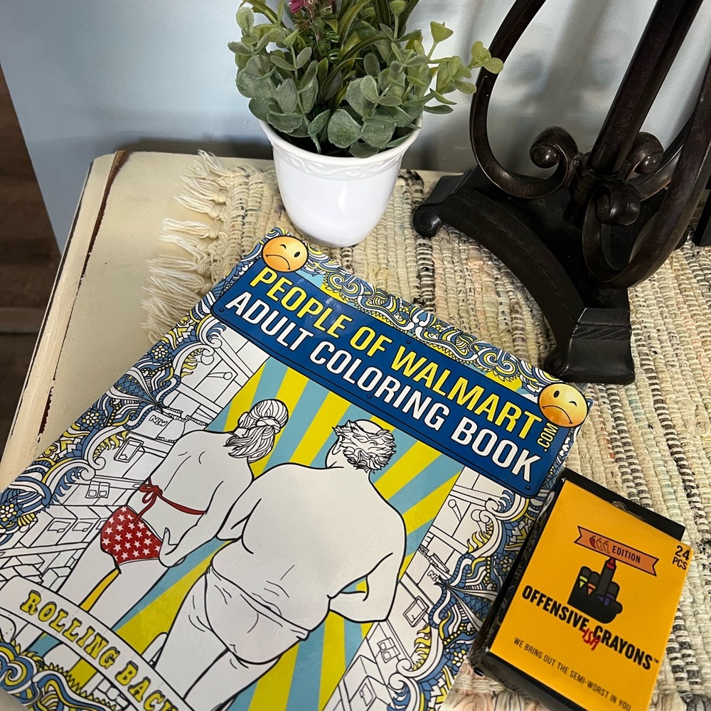 People of Walmart Adult Coloring Book
